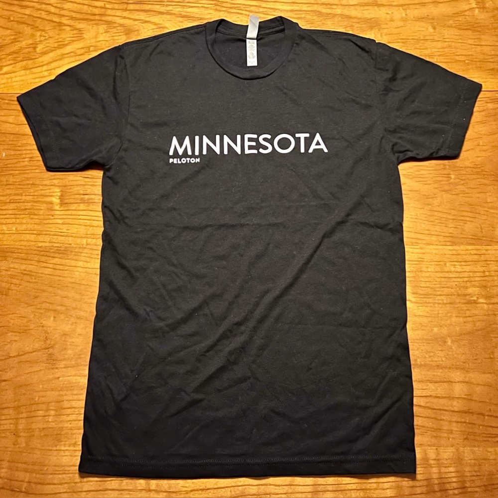 Peloton Minnesota TShirt Unisex Small Black New w/o Tags Bike Cycle Shirt